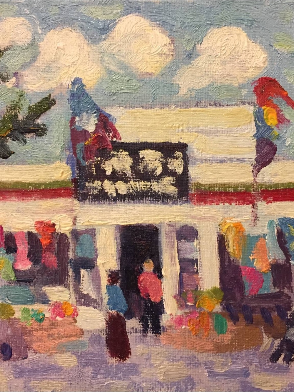 Bodega Bay Kite Shop, 5x7 $45 oil on canvas